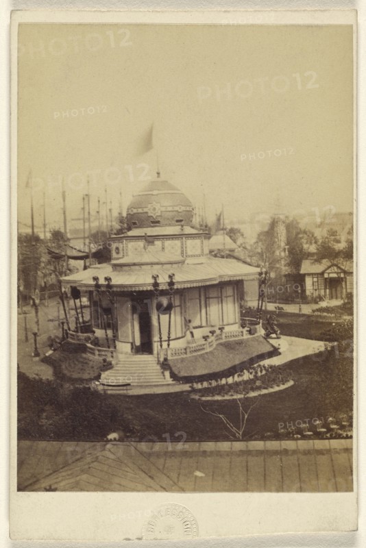 pavilion at the Exposition Universalle, Paris, France; Léon & Lévy, French, 1867; Albumen silver print