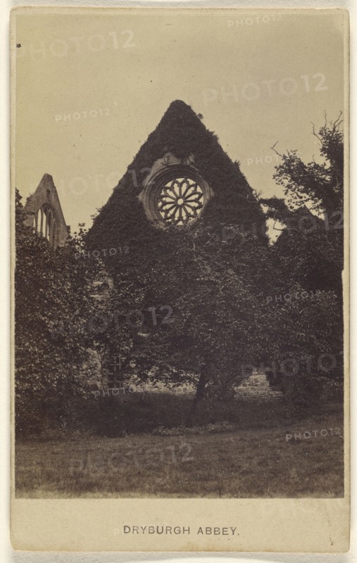 Dryburgh Abbey; John Lennie, Scottish, active Edinburgh, Scotland 1860s - 1900s, September 20, 1865; Albumen silver print