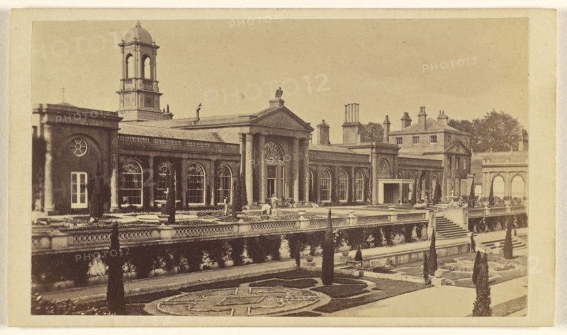 Bowood. Marquis of Landsdowne...Italian Gardens; E. Flukes & Co; about 1865; Albumen silver print
