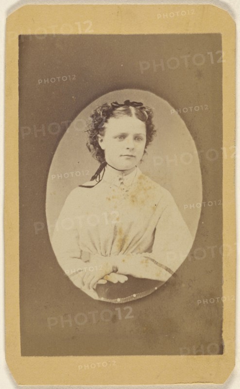 woman, printed in quasi-oval style; Peter S. Weaver, American, active Hanover, Pennsylvania 1860s - 1910s, 1865 - 1870; Albumen