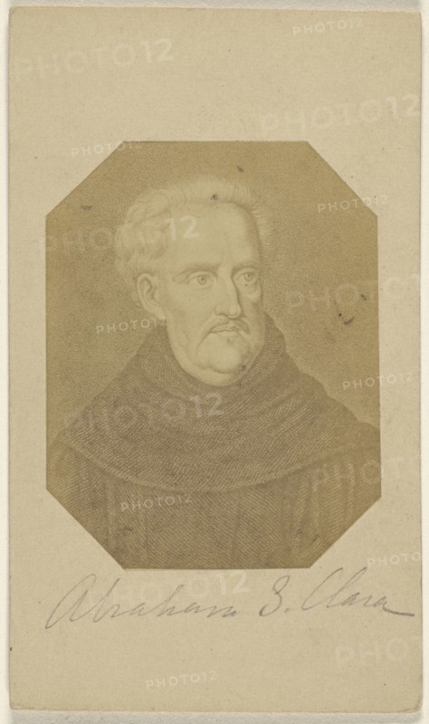 Abraham S. Clara a painting; 1865 - 1875; Albumen silver print