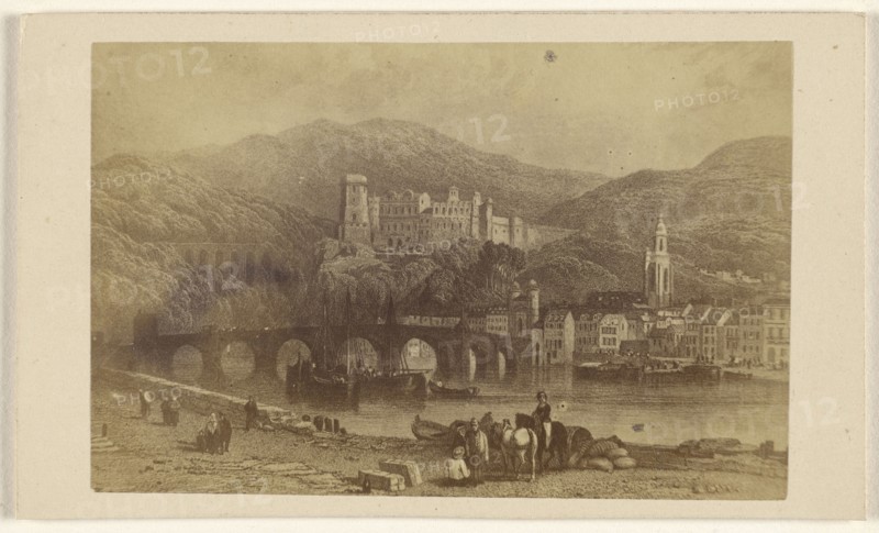 Chateau d'Heidelberg; L. De Lucy, French, active 1860s, 1865 - 1870; Albumen silver print