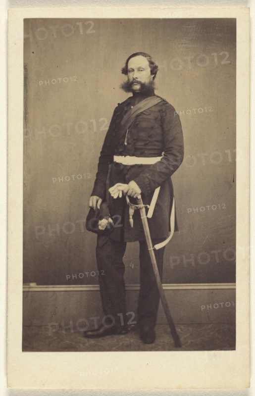 Man in military uniform; Maull & Polyblank, British, active 1850s - 1860s, 1860 - 1865; Albumen silver print