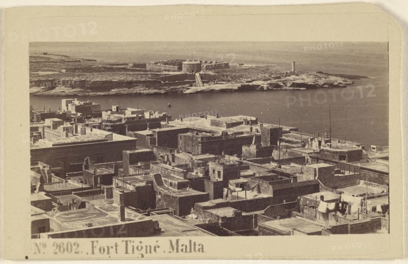Fort Tigne. Malta; Sommer & Behles, Italian, 1867 - 1874, 1865 - 1875; Albumen silver print