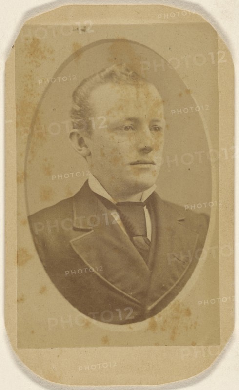 man, printed in quasi-oval style; Peter S. Weaver, American, active Hanover, Pennsylvania 1860s - 1910s, 1870 - 1875; Albumen