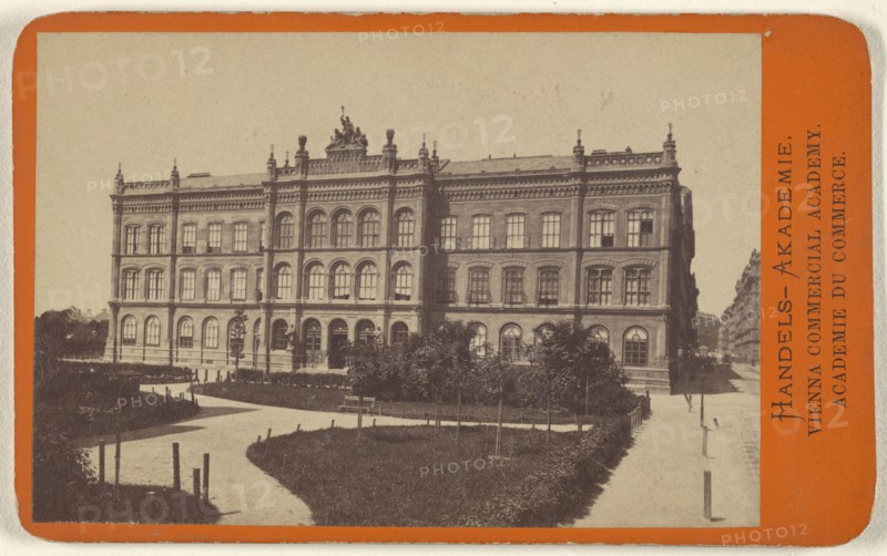 Handels-Akademie.,Vienna Commercial Academy; Oscar Kramer, Austrian, 1835 - 1892, 1865 - 1875; Albumen silver print