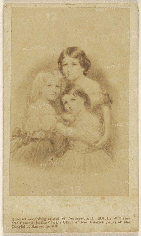 Copy of a painting of three young women; Williams & Everett; 1861; Albumen silver print