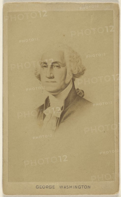 George Washington copy of the Stuart Gilbert painting; American; 1870 - 1880; Albumen silver print