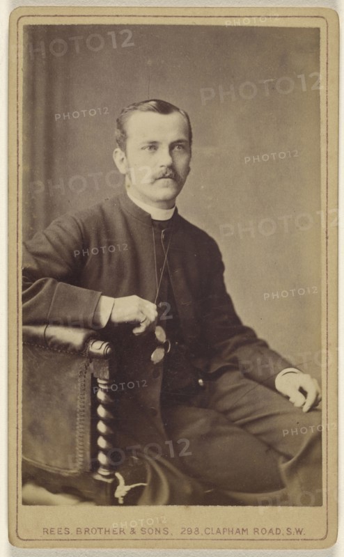man with moustache, seated; David Rees & Brother & Son; 1865-1870; Albumen silver print