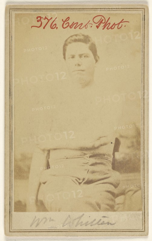 Wm. Whitten Civil War victim; Attributed to William H. Bell, American, 1830 - 1910, 1865 - 1867; Albumen silver print