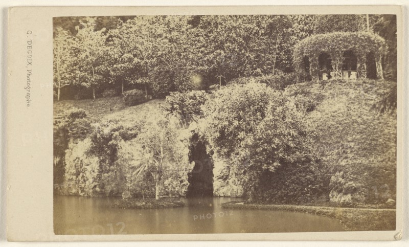 Pegli. Villa Pallavicini. la Grotta; Celestino Degoix, Italian, active 1860s - 1890s, 1865 - 1870; Albumen silver print