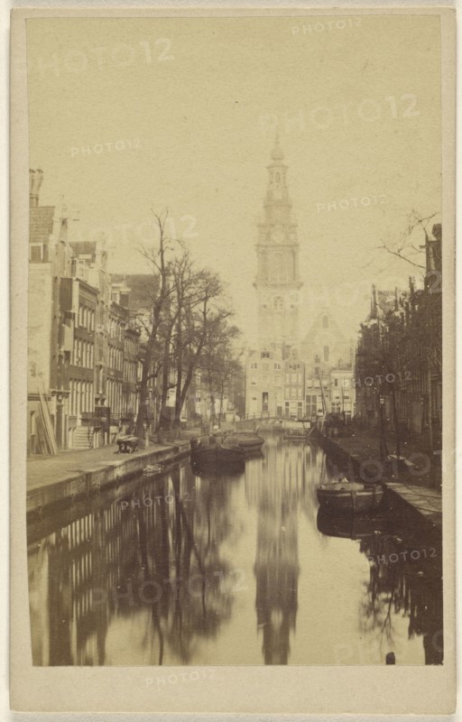 Old Church, Amsterdam; 1865 - 1870; Albumen silver print