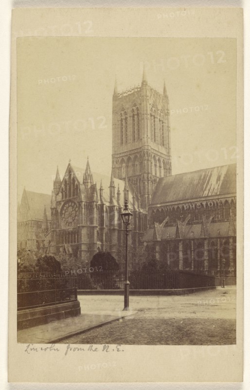 Lincoln from the N.E; A.W. Bennett, British, active 1860s, 1864 - 1865; Albumen silver print