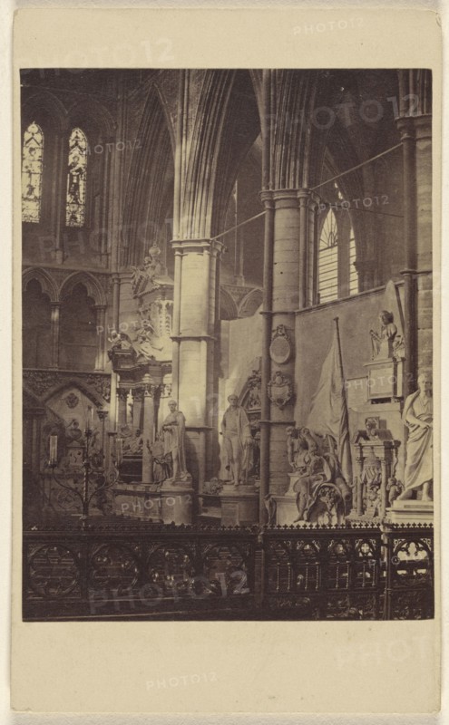 Westminster Abbey. Poet's Corner; George Washington Wilson, Scottish, 1823 - 1893, 1864 - 1867; Albumen silver print