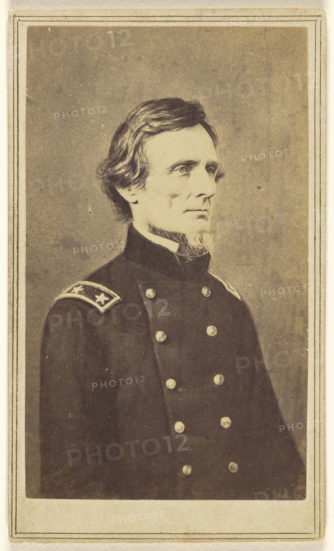 Jefferson Davis, 1808 - 1889, Charles DeForest Fredricks, American, 1823 - 1894, about 1860; Albumen silver print