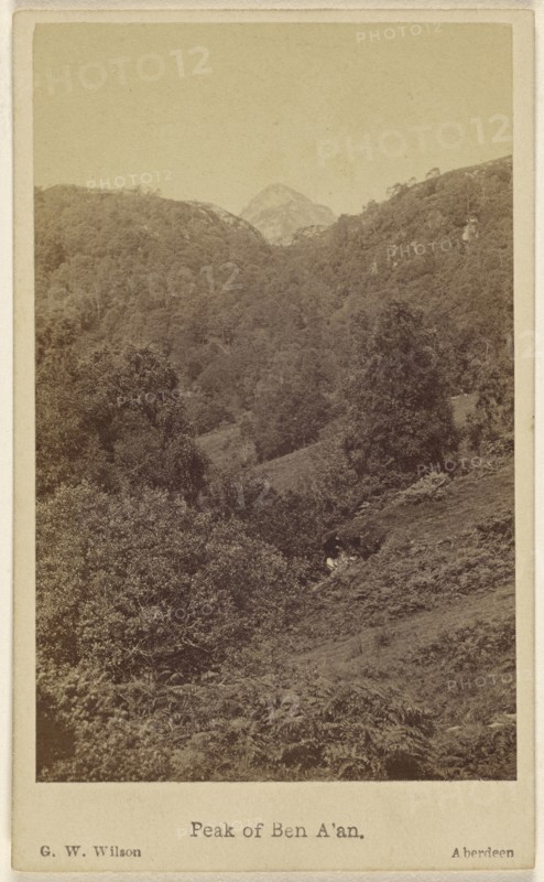 Peak of Ben A'an; George Washington Wilson, Scottish, 1823 - 1893, September 23, 1865; Albumen silver print