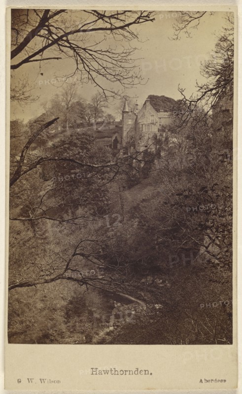 Hawthorden; George Washington Wilson, Scottish, 1823 - 1893, September 30, 1865; Albumen silver print