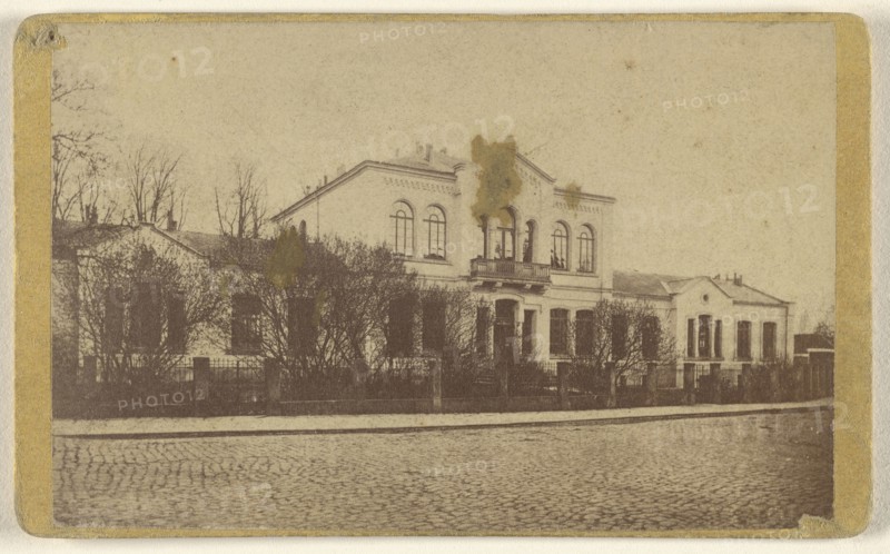 building at Gottigen, Germany; H. Hoyer, German, active Göttingen, Germany 1850s - 1860s, about 1880; Albumen silver print