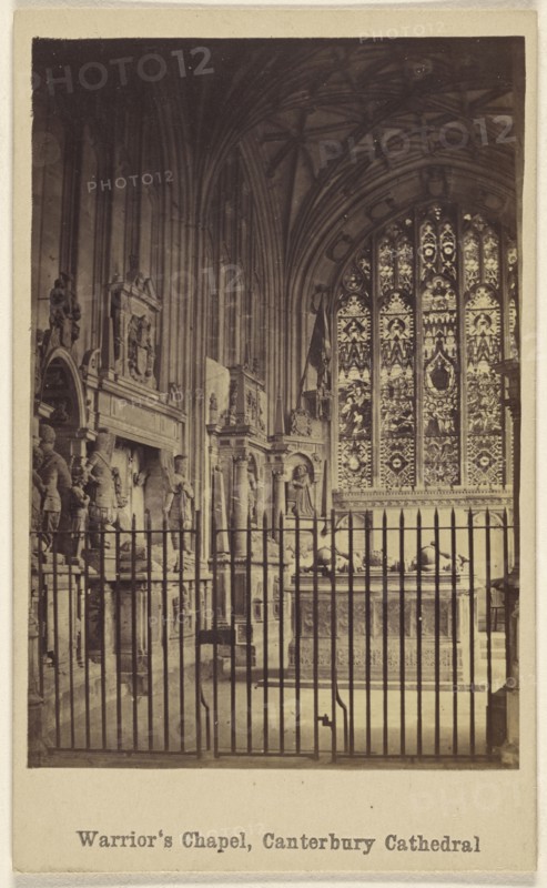 Warrior's Chapel, Canterbury Cathedral; British; about 1865; Albumen silver print