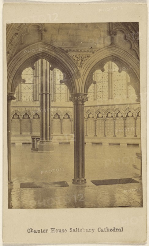 Chapter House, Salisbury Cathedral; British; about 1865; Albumen silver print