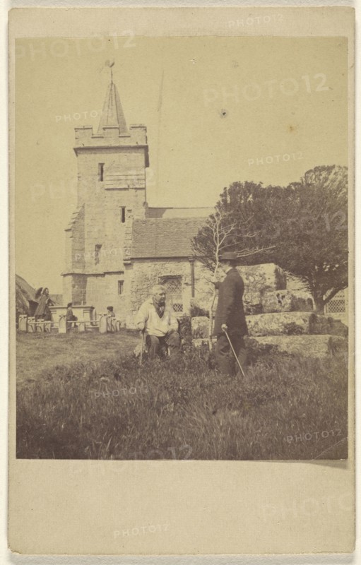 Godshill Church, Isle of Wight; F. Moor, English, active Ventnor, Isle of Wight, England 1860s, 1865 - 1866; Albumen silver