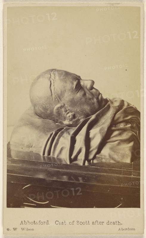 Abbotsford. Cast of Scott after death; George Washington Wilson, Scottish, 1823 - 1893, September 20, 1865; Albumen silver