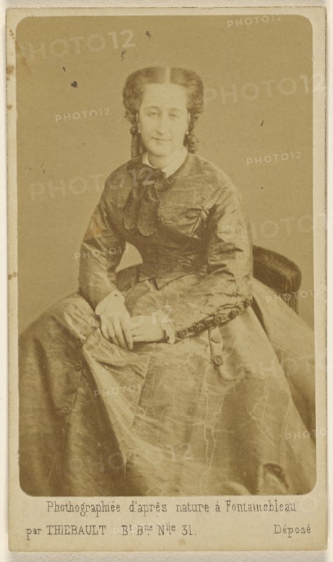 Eugenie or Marie Eugenie Montijo de Guzman, Empress of the French, wife of Napoleon III, 1826 - 1920; E. Thiébault French