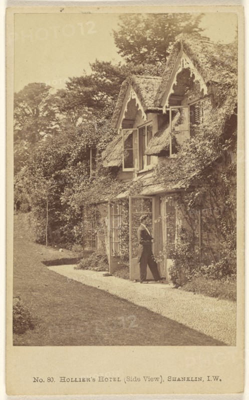 Hollier's Hotel, Side View, Shanklin, I.W; Frank Mason Good, English, 1839 - 1928, 1865 - 1870; Albumen silver print