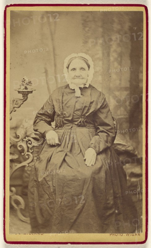 Perhaps Great Grandmother Simpkin; James Millard, British, active Wigan, England 1860s, 1865 - 1875; Albumen silver print