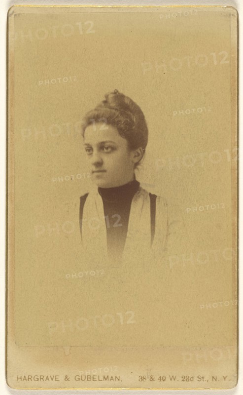 Katharine Lambert. 1886; A. Hargrave & Theodore Gubelman; 1886; Albumen silver print