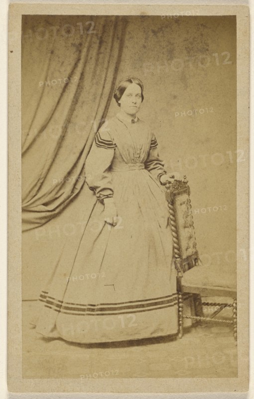 Mrs. Jacob James Harvey; American; about 1865; Albumen silver print
