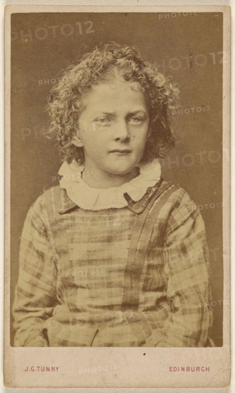 little girl, seated; James G. Tunny, Scottish, 1820 - 1887, 1865 - 1875; Albumen silver print