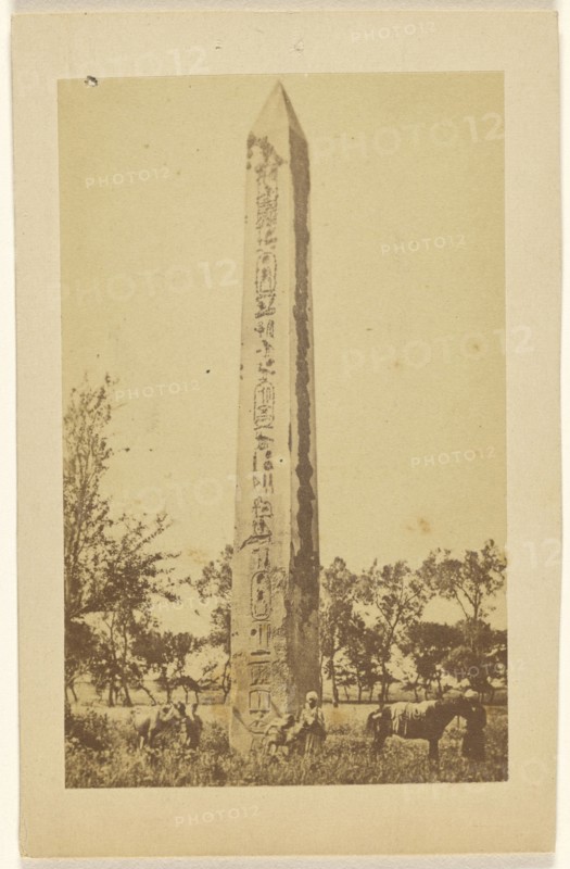 Obelisque d'Ileiopolis; Wilhelm Hammerschmidt, German, born Prussia, died 1869, 1865 - 1870; Albumen silver print