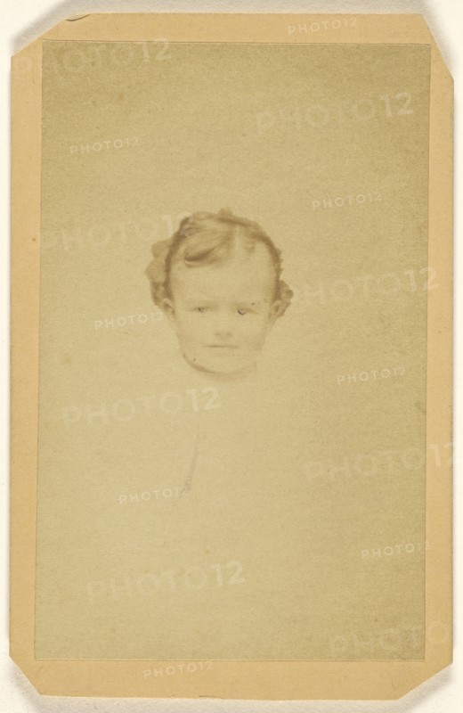 child, printed in vignette-style; Gaston, French, active 1870s, 1865 - 1875; Albumen silver print