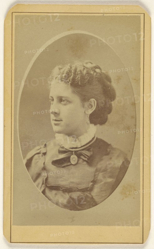 A young woman named Jessie, in 3,4 profile, printed in quasi-oval style; Thomas Walker Cridland, American, active 1850s - 1880s