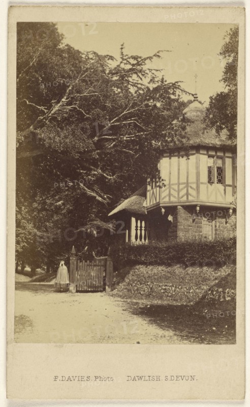 Entrance Lodge, Mamhead Park; F. Davies, British, active 1860s, 1865 - 1875; Albumen silver print