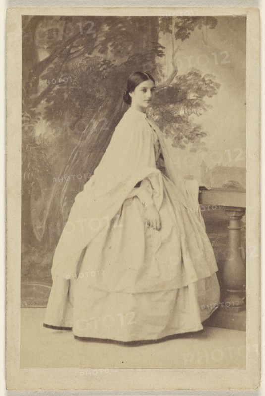 woman, standing; Camille Silvy, French, 1834 - 1910, 1862-1865; Albumen silver print