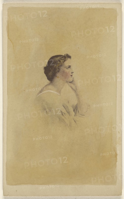 Edith. copy of a painting; Selby & McCauley; 1870 - 1875; Hand-colored albumen silver print