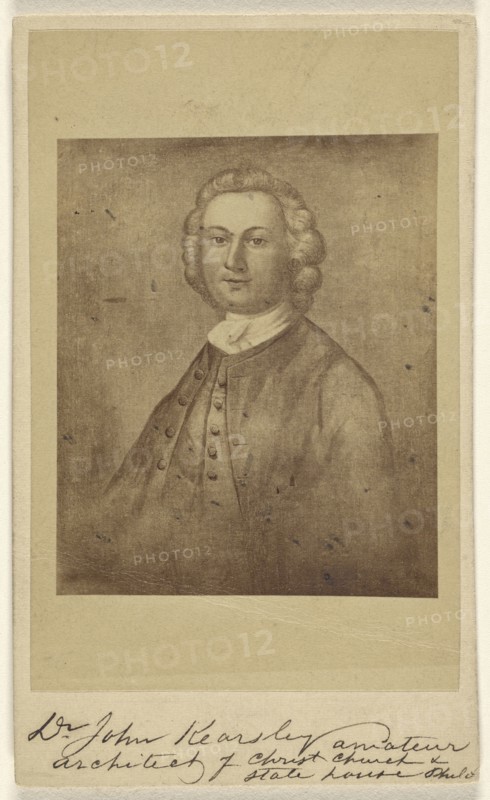 Dr. John Kearsley Architect of Christ Church & State house, Phila; James Earle McClees, American, 1821 - 1887, 1865 - 1870