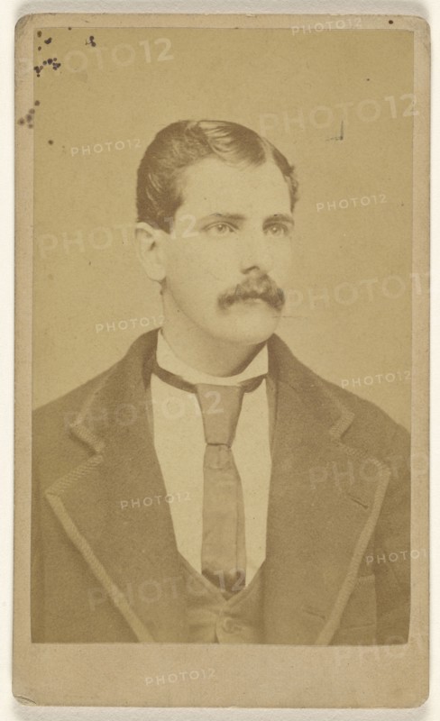 man with moustache; W.H. Bennet, American, active Pennsylvania 1850s - 1860s, 1865 - 1870; Albumen silver print