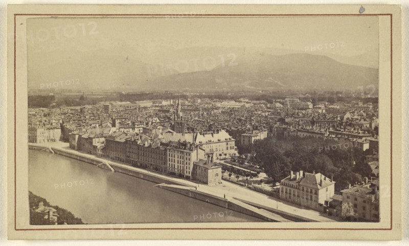 Grenoble; A. Michaud, Swiss, active Grenoble, France 1860s, 1865 - 1870; Albumen silver print