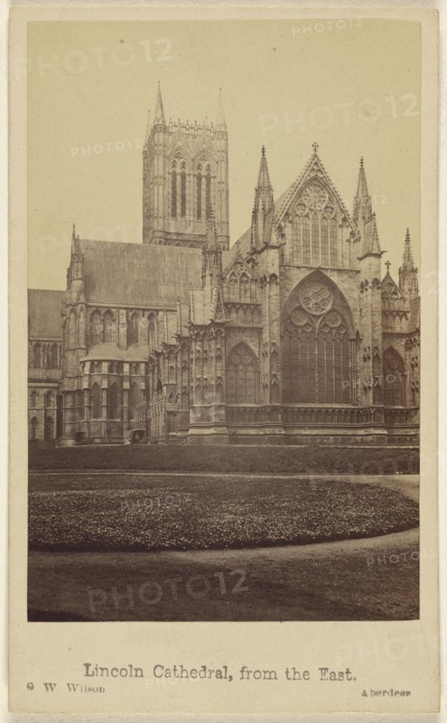 Lincoln Cathedral, from the East; George Washington Wilson, Scottish, 1823 - 1893, October 21, 1865; Albumen silver print