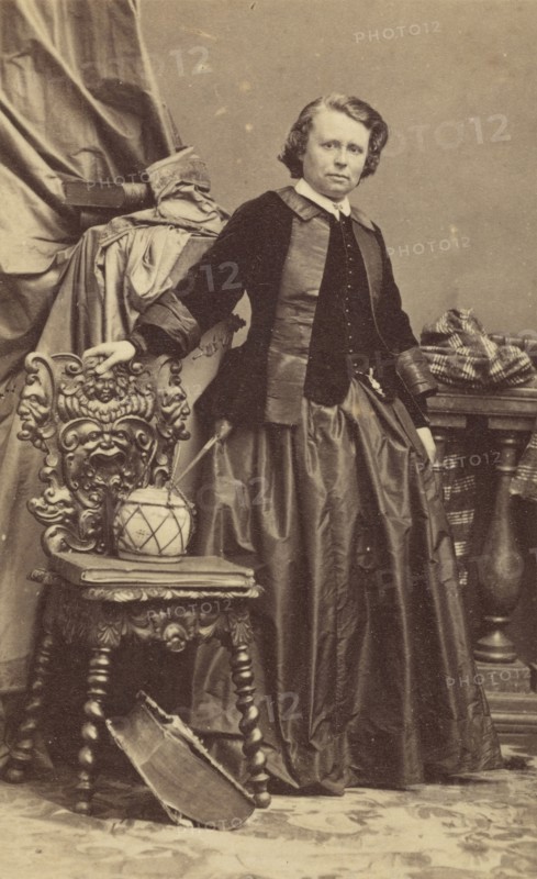 Rosa Bonheur; André Adolphe-Eugène Disdéri, French, 1819 - 1889, 1861 - 1864; Albumen silver print