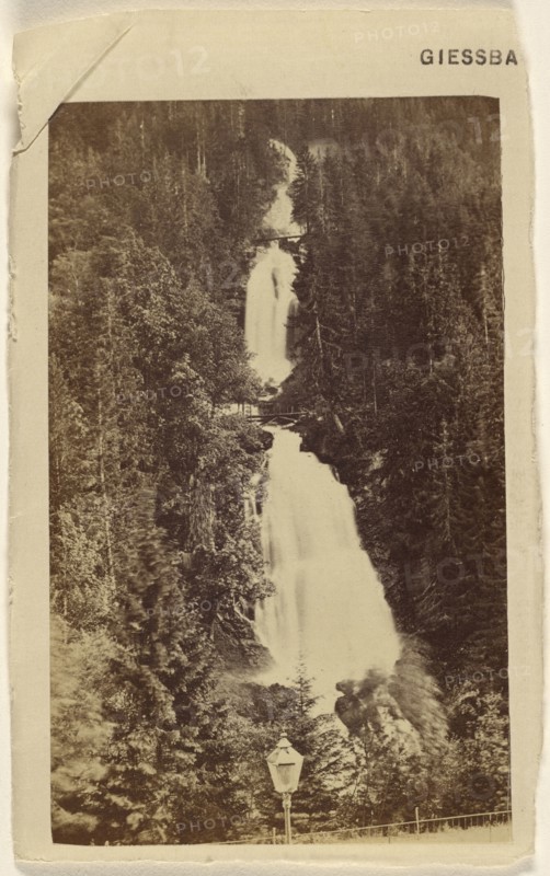 Giessbach. Le Grisbach; French; 1865 - 1875; Albumen silver print