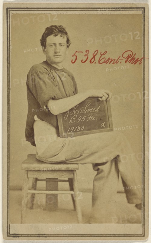 J.H. Sweed, B 95 Pa. 19180 Civil War victim; American; 1864 - 1870; Albumen silver print