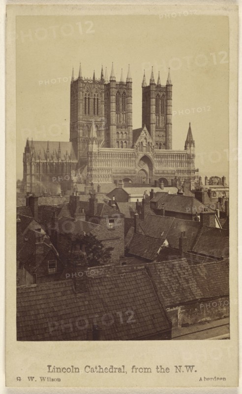 Lincoln Cathedral, from the N.W; George Washington Wilson, Scottish, 1823 - 1893, October 21, 1865; Albumen silver print