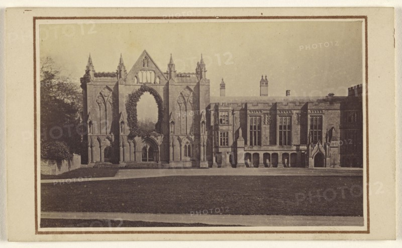 Newstead Abbey. Entrance front; A.W. & H. Cox; 1862-1865; Albumen silver print