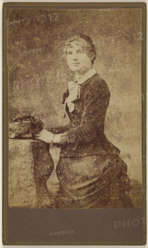 woman, standing; Ph. E. Thuemmler, American, active Milwaukee, Wisconsin 1860s - 1870s, about 1880; Albumen silver print