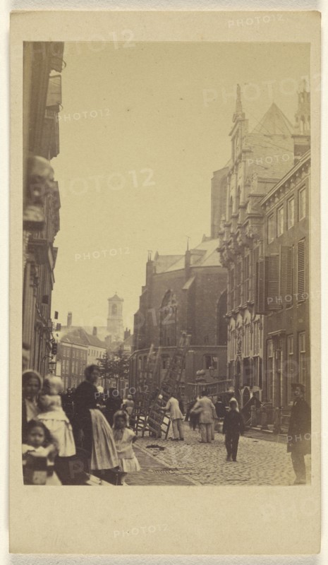 High St. The Hague; A. Jager, Danish, active Amsterdam, Netherlands 1860s - 1870s, about 1865; Albumen silver print
