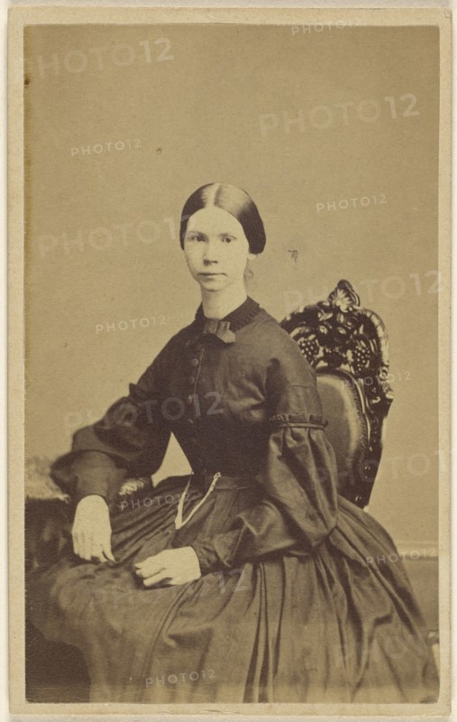 woman, seated; 1861-1865; Albumen silver print